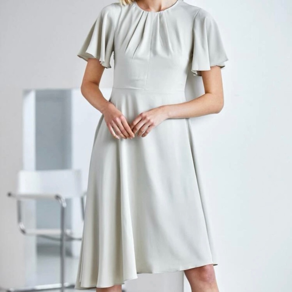 Cream Flowy Dress
